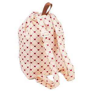 Рюкзак пляжный Mrs. Ertha "Net Lovely Roots", танец сердец